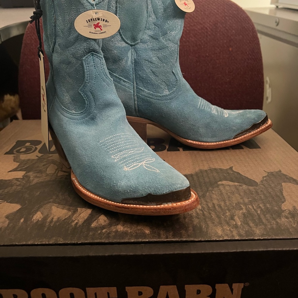 Lucchese Women's Blue Ankle Booties